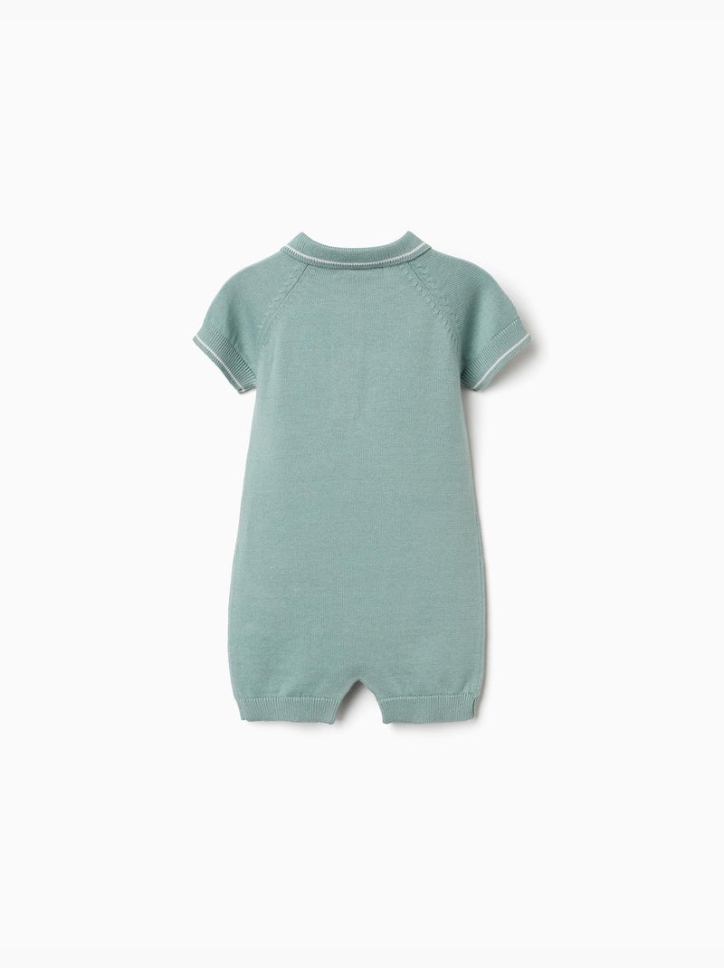 Pagliaccetto in maglia a righe Verde chiaro - Kiabi