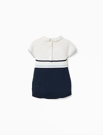 Pagliaccetto in maglia di cotone a righe