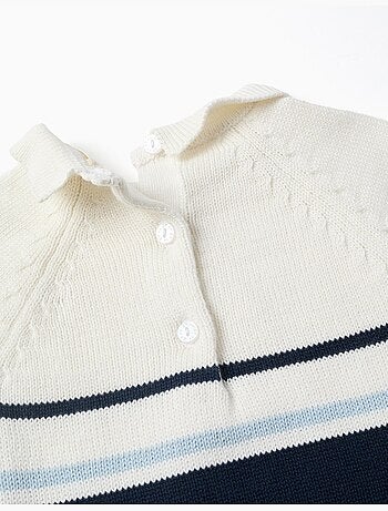 Pagliaccetto in maglia di cotone a righe