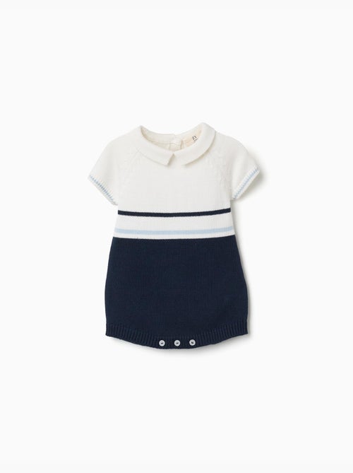 Pagliaccetto in maglia di cotone a righe - Kiabi
