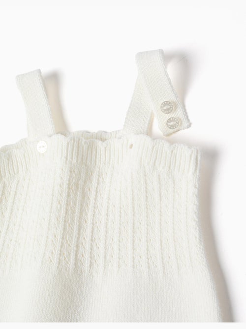 Pagliaccetto in maglia di cotone con dettaglio a traforo - Kiabi