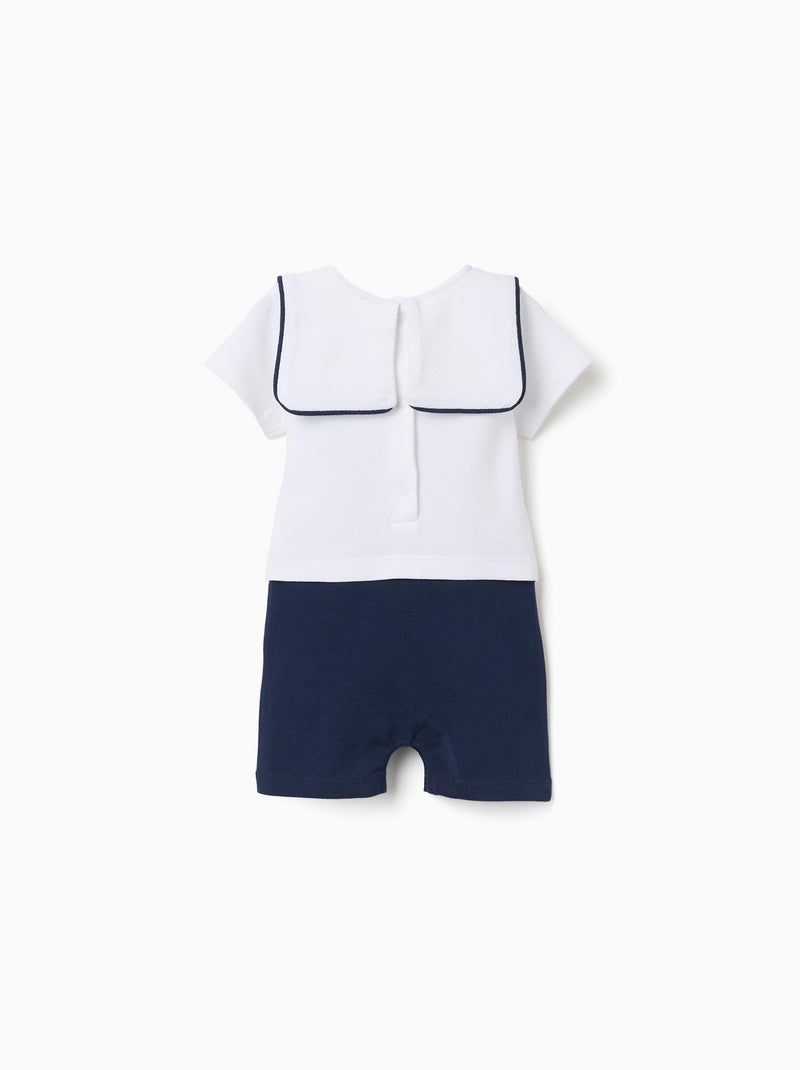 Pagliaccetto in piqué di cotone con Mickey Blu scuro - Kiabi