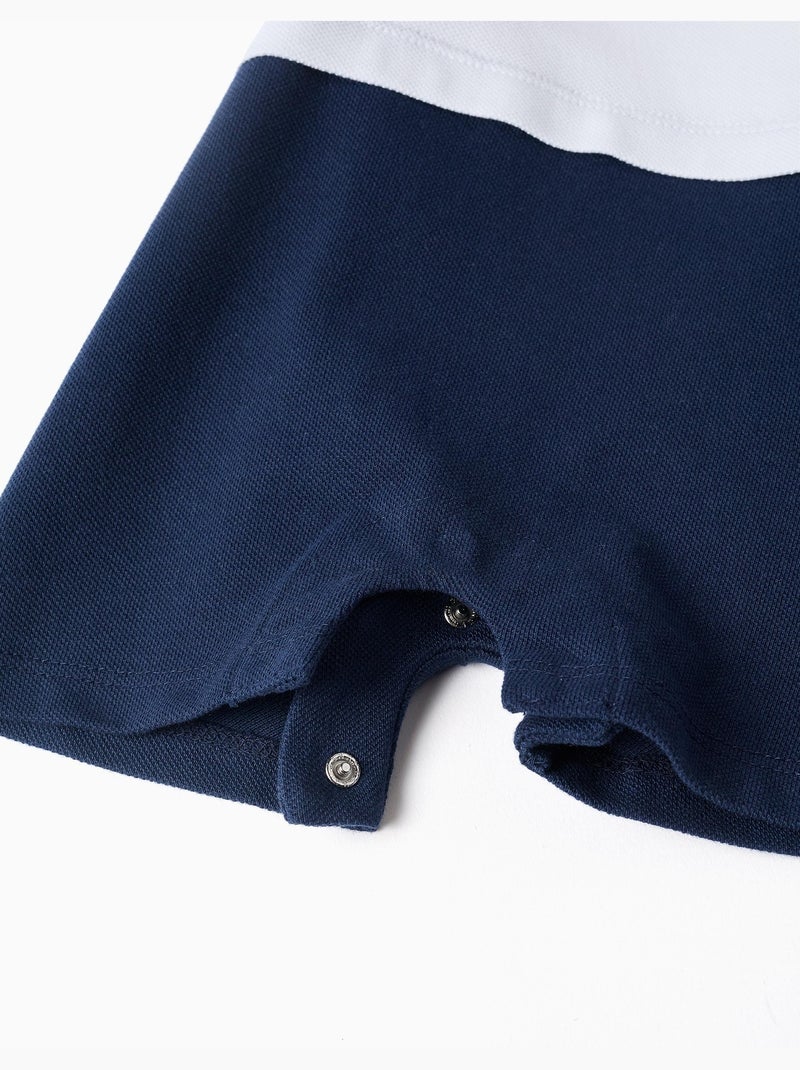 Pagliaccetto in piqué di cotone con Mickey Blu scuro - Kiabi