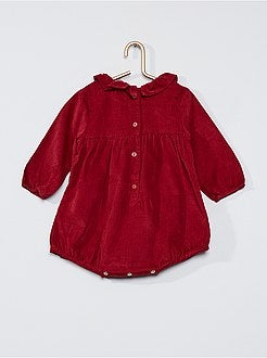 Neonata 0-36 mesi - Pagliaccetto in velluto eco-sostenibile - Kiabi