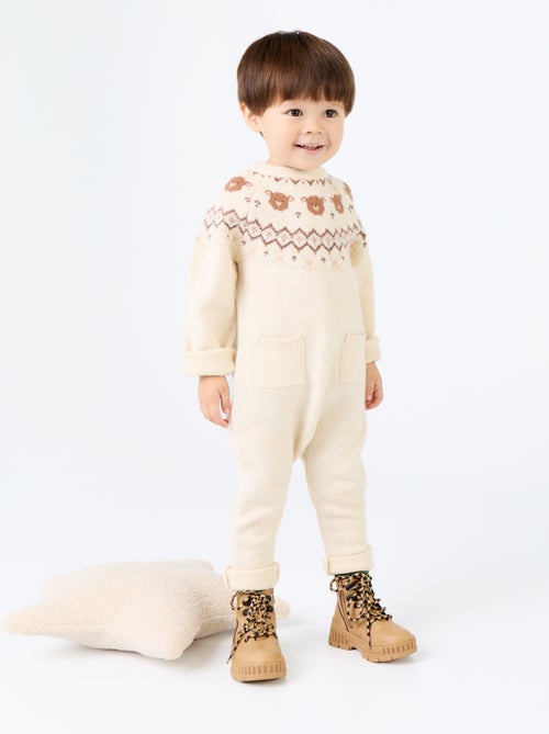 Pagliaccetto lungo in maglia jacquard - Kiabi