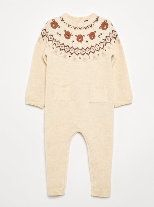Pagliaccetto lungo in maglia jacquard - Kiabi