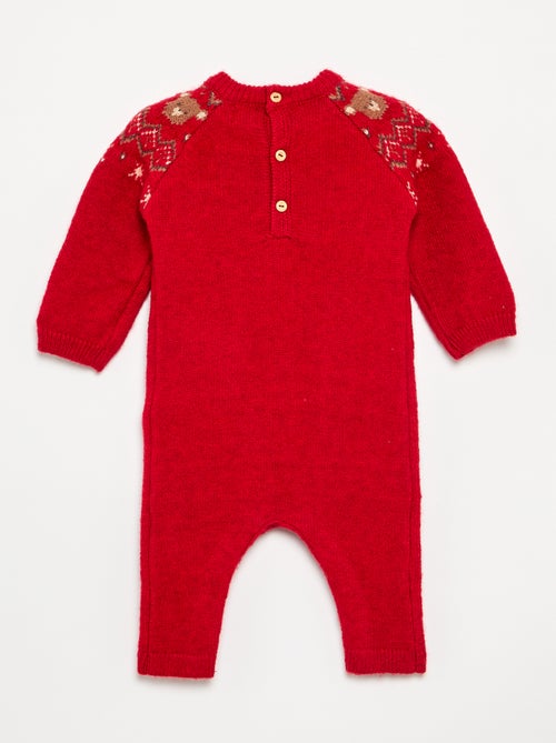 Pagliaccetto lungo in maglia jacquard - Kiabi Pagliaccetto lungo in maglia jacquard - Kiabi