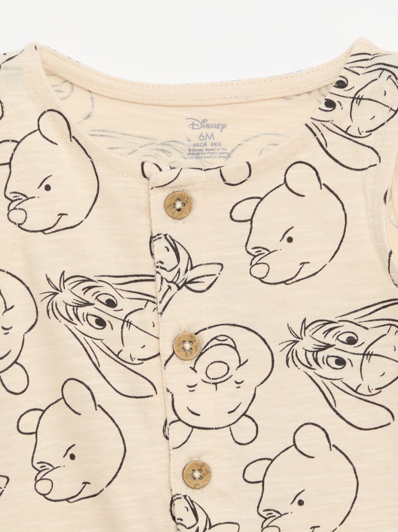 Pagliaccetto senza maniche con stampa \'Disney\' Beige - Kiabi