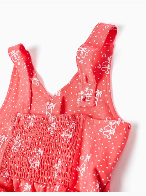 Pagliaccetto senza maniche con stampa e volant - Kiabi