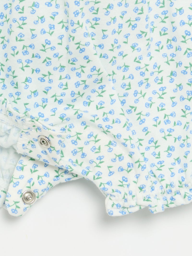 Pagliaccetto stampato in cotone Blu - Kiabi