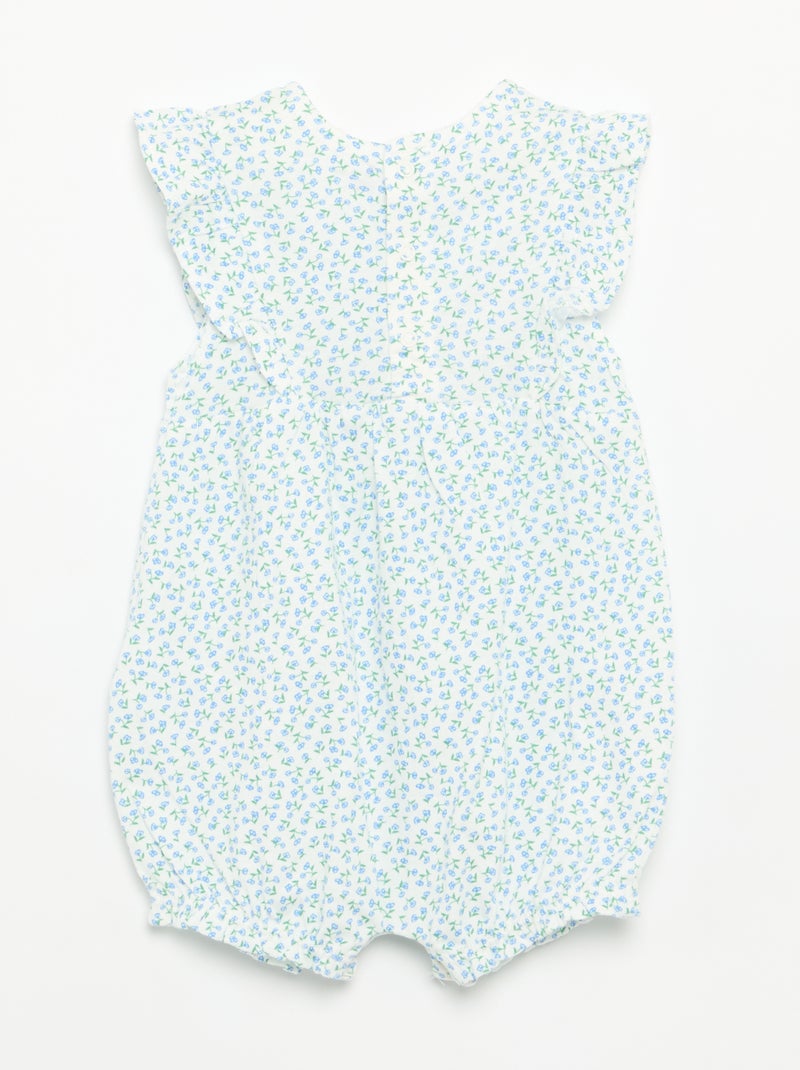 Pagliaccetto stampato in cotone Blu - Kiabi