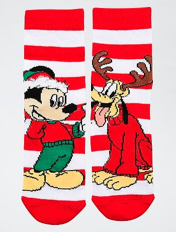 Paio di calze natalizie 'Disney' 'Mickey' in cotone