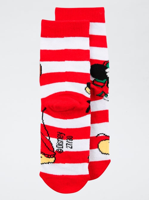 Paio di calze natalizie 'Disney' 'Mickey' in cotone - Kiabi