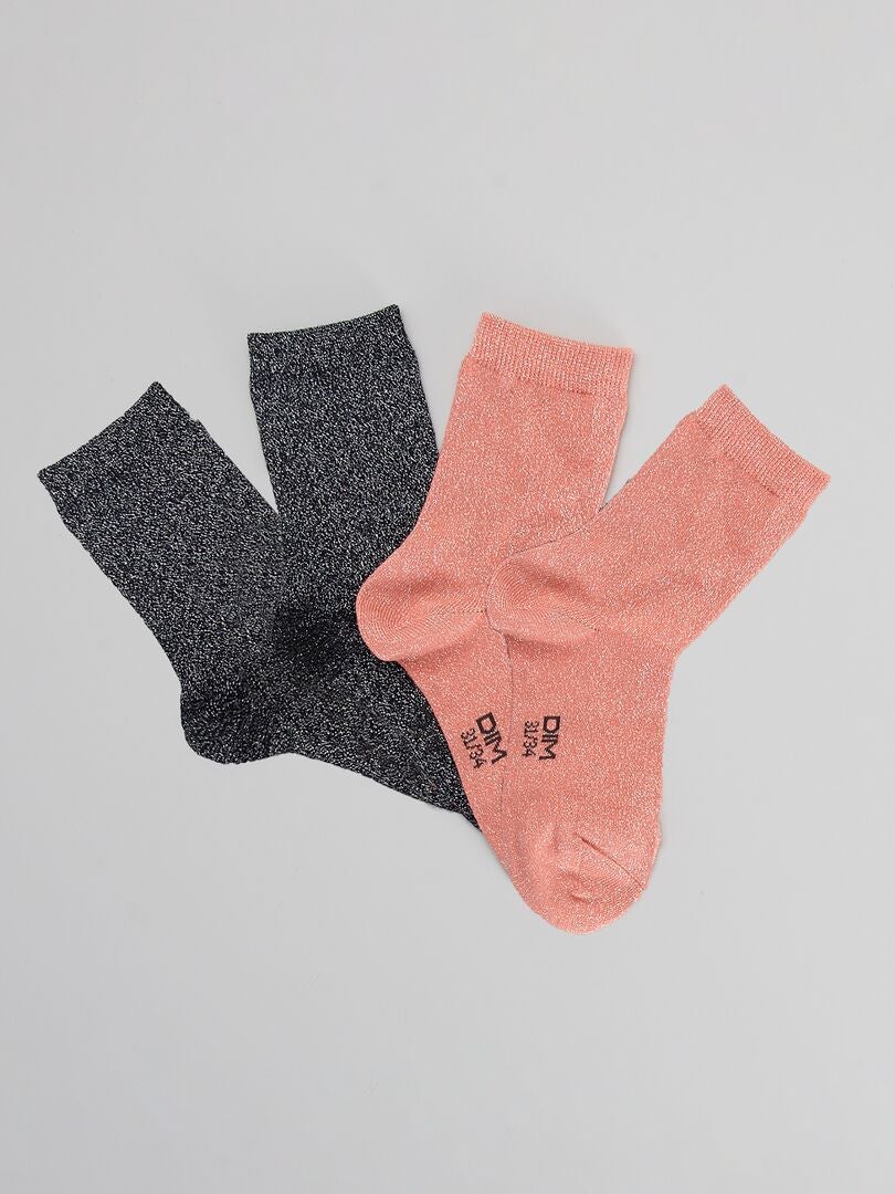 2 paia di calzini natalizi da donna e da uomo, calzini di cotone per Natale San Nicola regali, Christmas Socks set con motivo natalizio, calzini