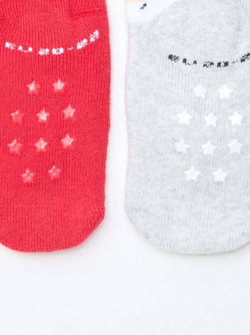 Paio di calzini fantasia antiscivolo - Kiabi