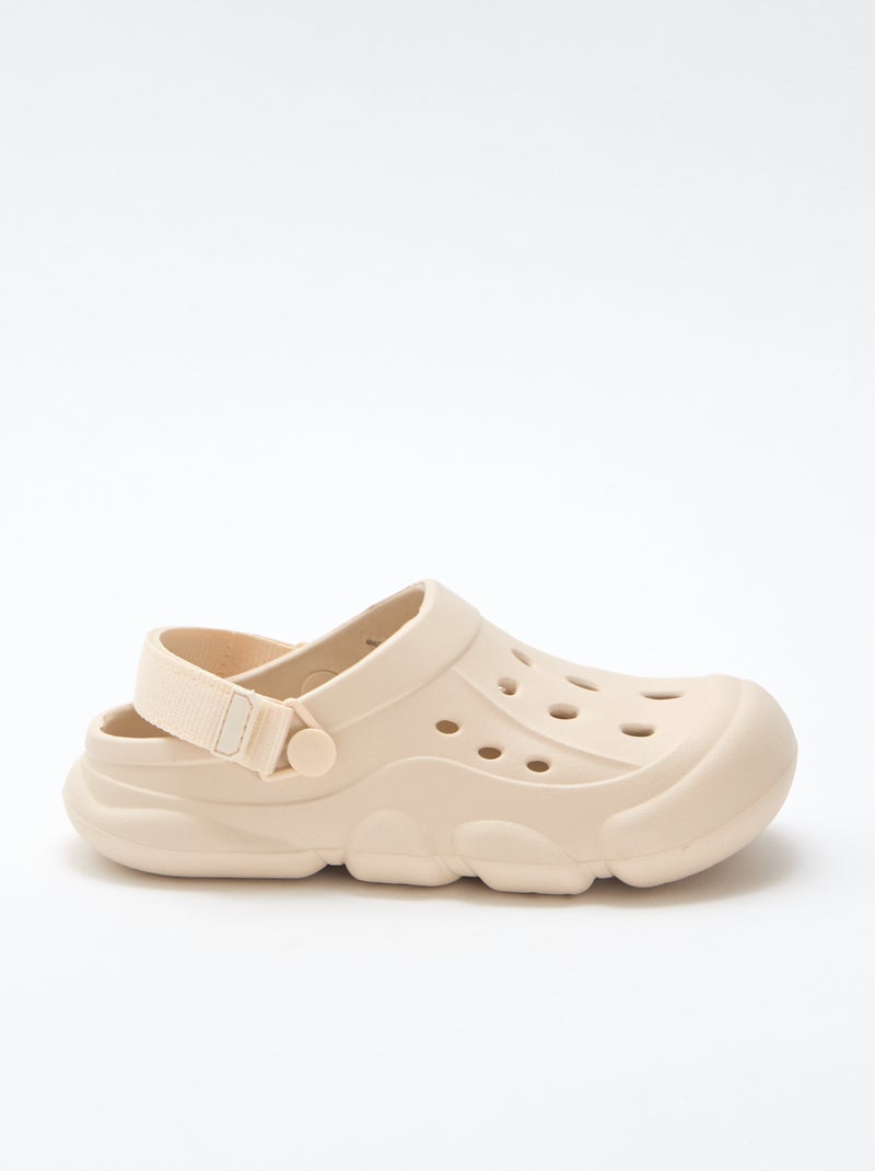 Paio di ciabatte da spiaggia chiuse Beige - Kiabi