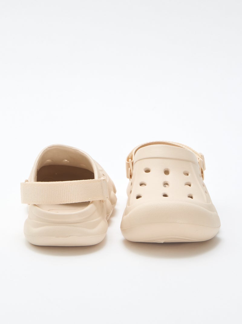 Paio di ciabatte da spiaggia chiuse Beige - Kiabi