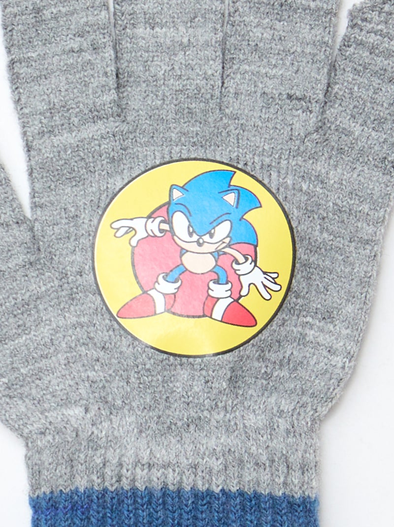 Paio di guanti 'Sonic the hedgehog' Grigio - Kiabi