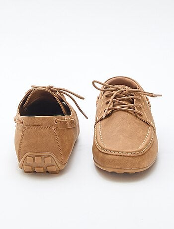 Paio di mocassini da barca tinta unita