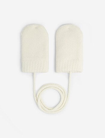 Paio di moffole con laccetto