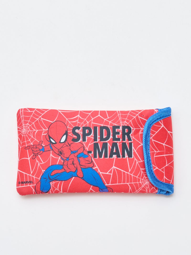 Paio di occhiali da sole 'Marvel' 'Spiderman' animati + custodia Rosso - Kiabi