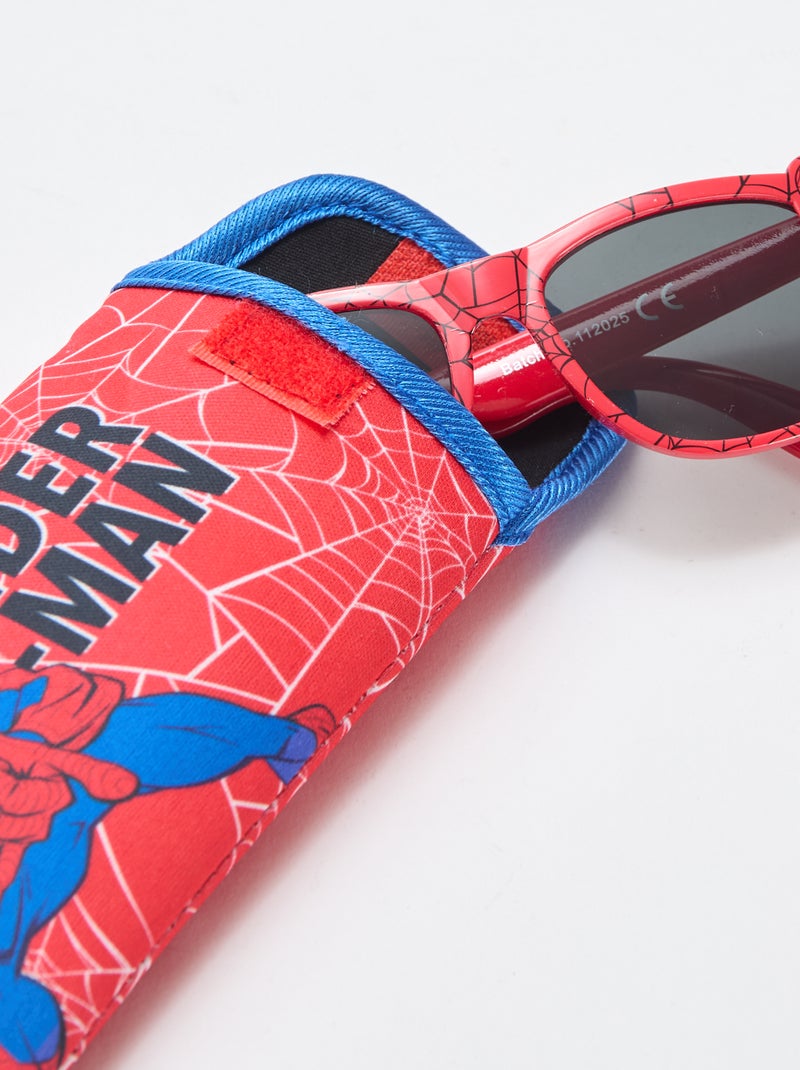 Paio di occhiali da sole 'Marvel' 'Spiderman' animati + custodia Rosso - Kiabi