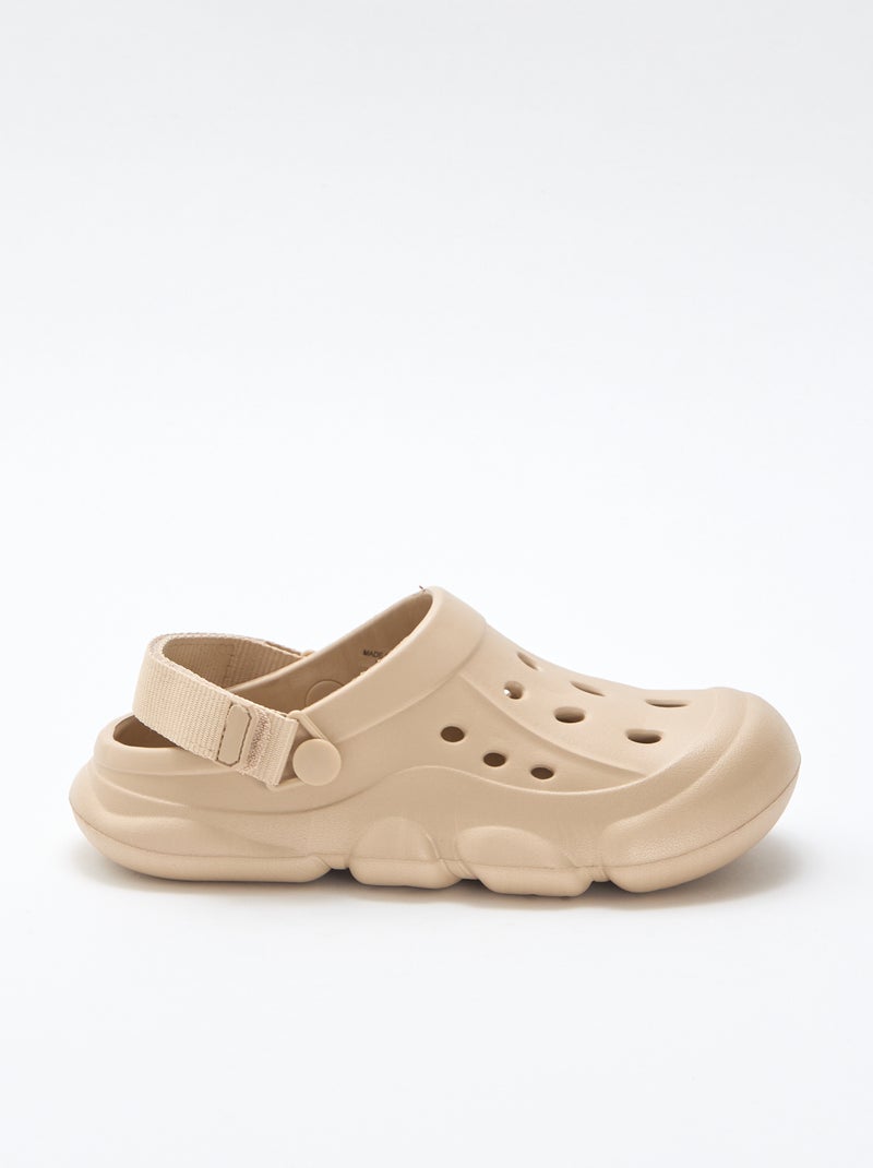 Paio di zoccoli da spiaggia chiusi Beige - Kiabi