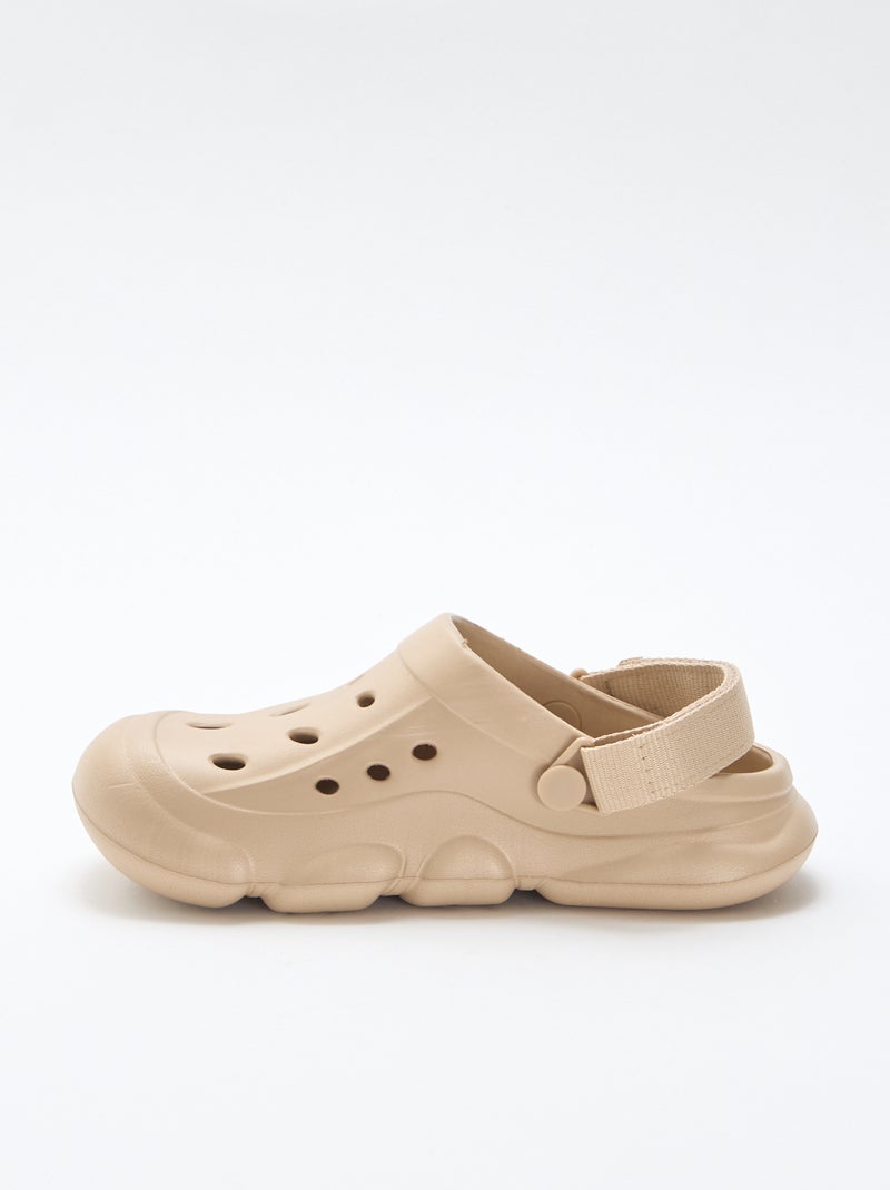 Paio di zoccoli da spiaggia chiusi Beige - Kiabi