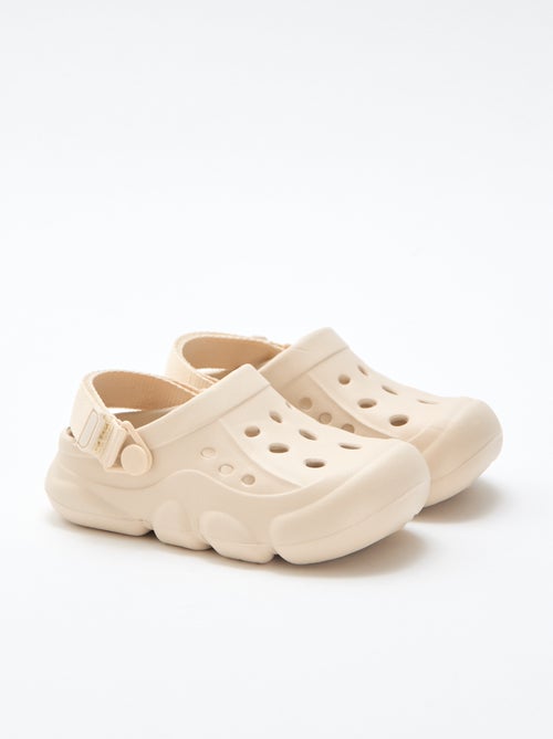 Paio di zoccoli da spiaggia chiusi tinta unita - Kiabi