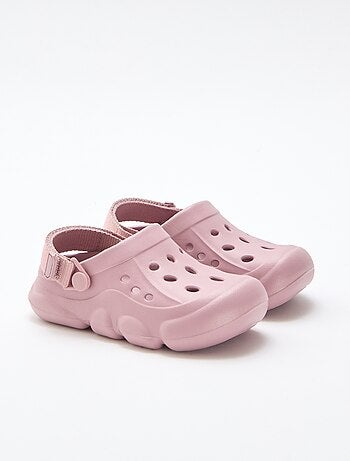 Paio di zoccoli da spiaggia chiusi tinta unita