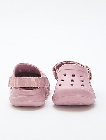 Paio di zoccoli da spiaggia chiusi tinta unita