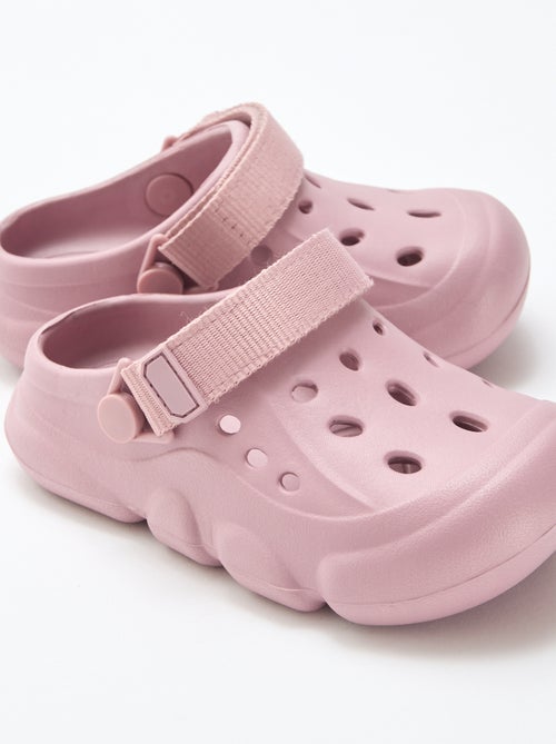 Paio di zoccoli da spiaggia chiusi tinta unita - Kiabi