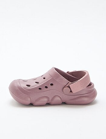 Paio di zoccoli da spiaggia chiusi tinta unita