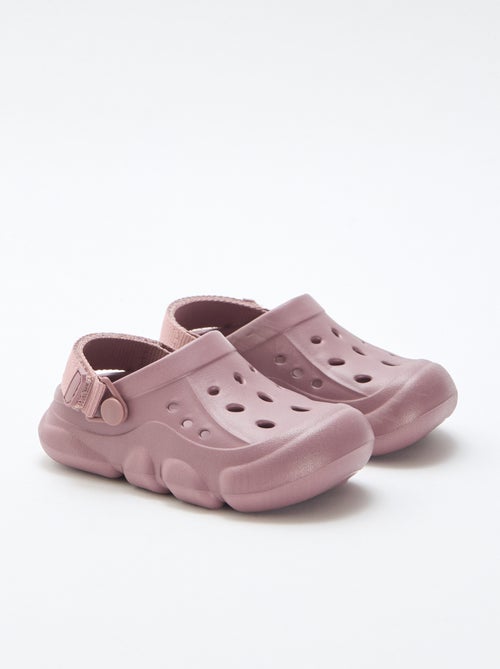 Paio di zoccoli da spiaggia chiusi tinta unita - Kiabi