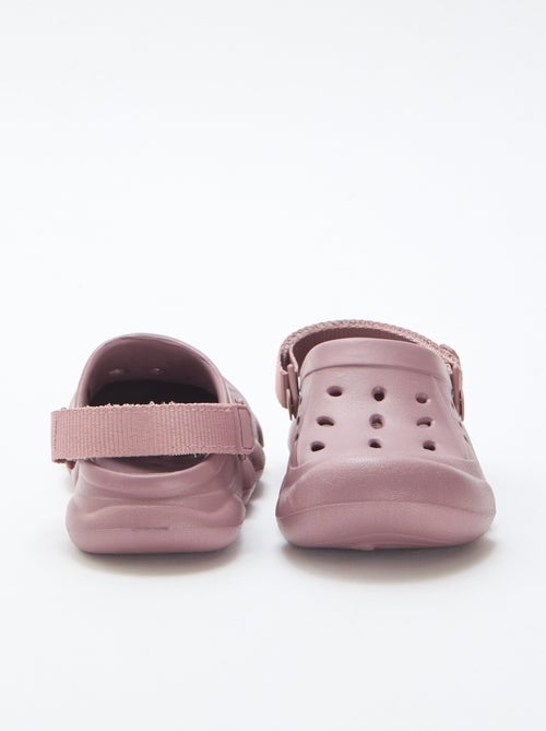 Paio di zoccoli da spiaggia chiusi tinta unita - Kiabi