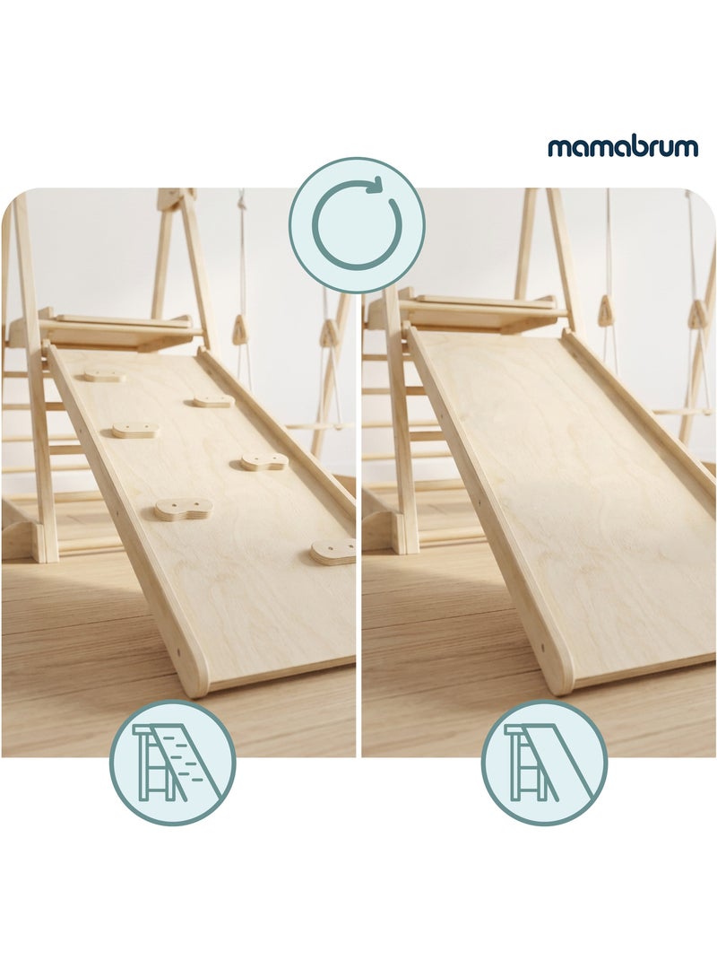 Palestra da interno in legno 3 in 1 mamabrum per bambini dai 3 anni Beige - Kiabi