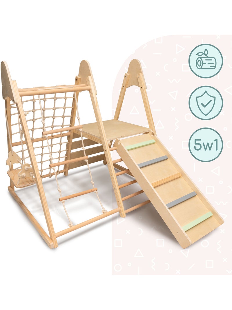 Palestra in legno 5 in 1 mamabrum per bambini dai 3 anni Beige - Kiabi