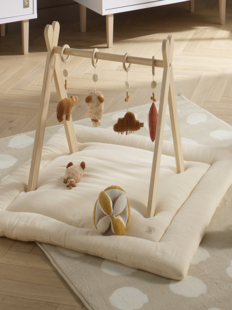 Palla sensoriale in cotone biologico e spugna - SAUTHON Giallo - Kiabi