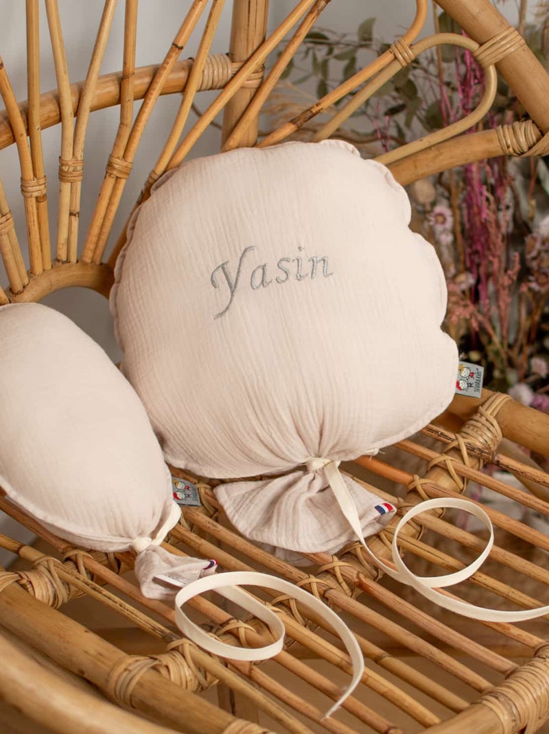 Palloncino decorativo da muro in garza di cotone - artigianale e personalizzabile - made in france | Beige - Kiabi
