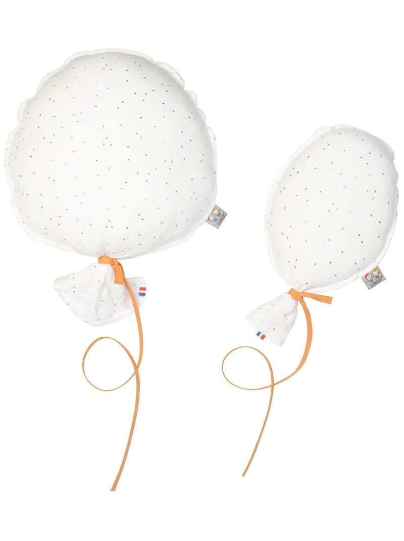 Palloncino decorativo da muro in garza di cotone - artigianale e personalizzabile - made in france | Bianco dorato - Kiabi