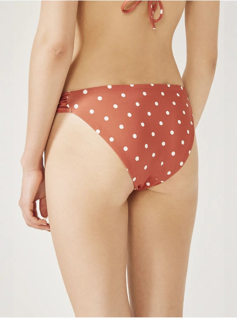 Palmaria slip bikini laterale penti Terracotta - Kiabi