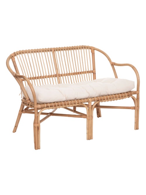 Panca a 2 posti in rattan - Kiabi