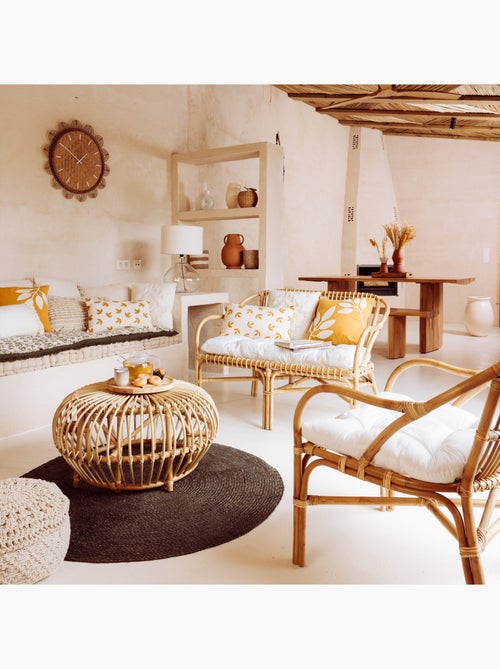 Panca a 2 posti in rattan - Kiabi