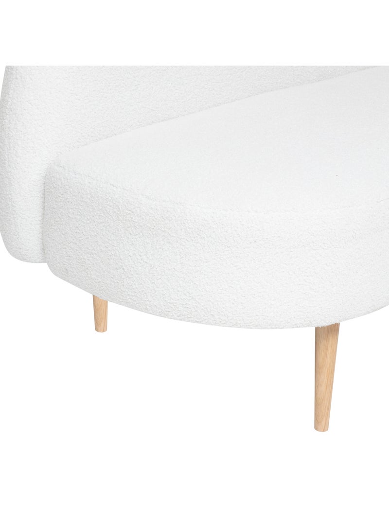 Panca a 2 posti in spugna di design Bianco - Kiabi