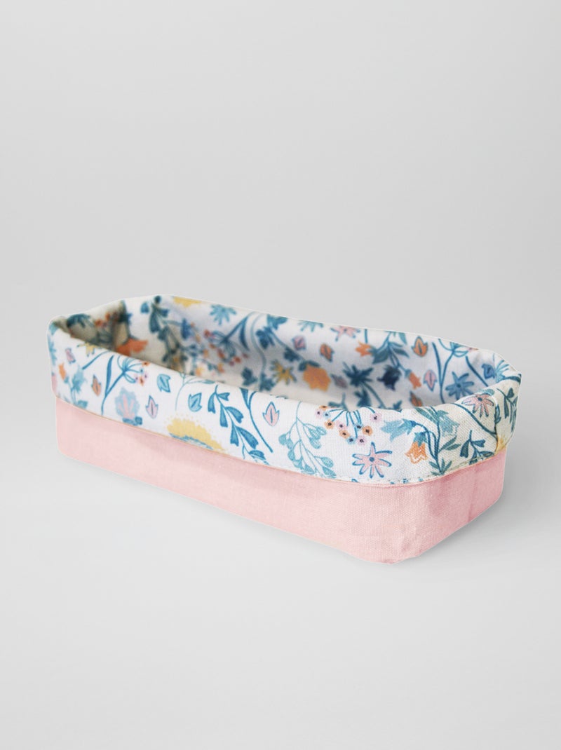 Panier double face in tessuto BEIGE - Kiabi
