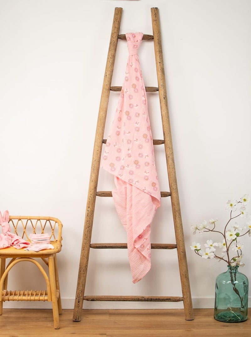Pannolino in garza di cotone, rosella | SEVIRA KIDS Rosa - Kiabi