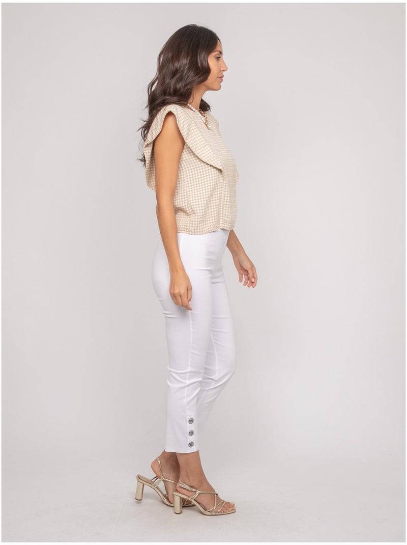Pantacourt EBLIE Bianco - Kiabi