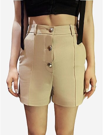Pantaloncini a vita alta con bottoni hiccup