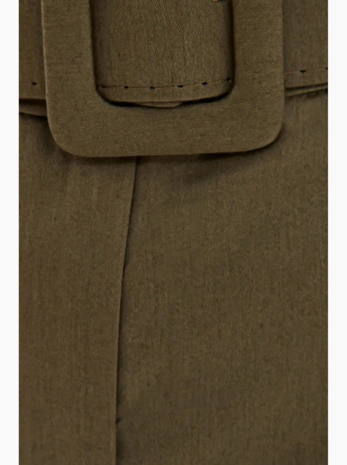 Pantaloncini a vita alta in cotone con tasca e cintura hiccup - Kiabi