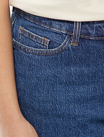 Pantaloncini a vita alta in jeans 5 tasche